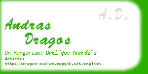 andras dragos business card